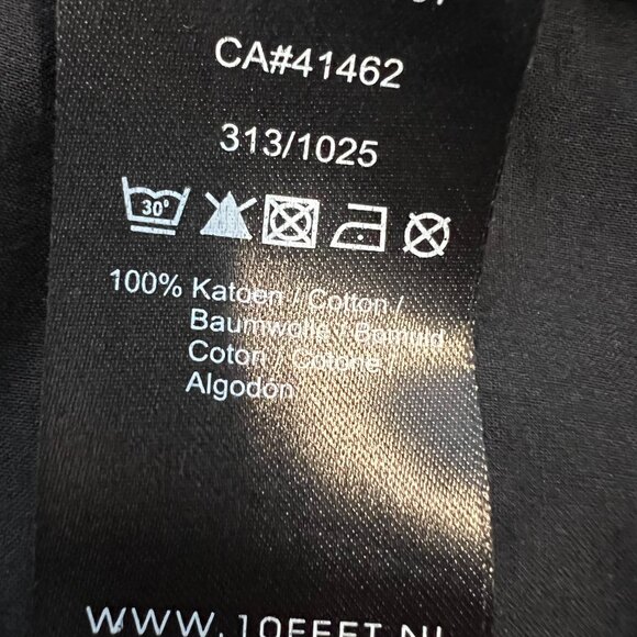 🩶10 Feet Black & Cream Retro Boho Aztec Mini Skirt Size L 100% cotton - Picture 6 of 6